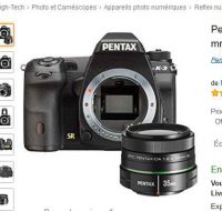 Appareil photo reflex PENTAX K3 + Objectif 2.4-35 mm à 699€
