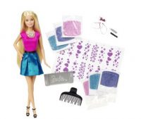 Barbie avec styles et paillettes à 9 €