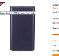 13.58€ la batterie autonome 10000mah Xiaomi