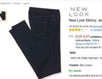 Jeans femmes vraiment pas cher : moins de 7€ le new look