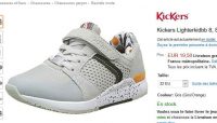 Soldes: chaussures enfants Kickers lighterkidd à 20€