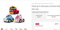 Soldes jouets : 3 voitures robocar poli pour 6€