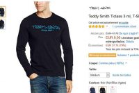 Tee shirt manche longue Teddy Smith pour hommes à moins de 8€