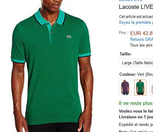 lacoste hommes