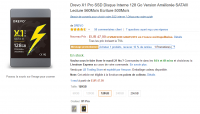 SSD 128Go Drevo X1 Pro à 43.19€ au lieu de 47.99€ @ LB Trading Store via Amazon