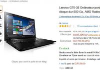 299€ l’ordinateur portable LENOVO 17 pouces, 4go de ram
