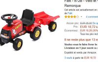 Jouet : tracteur avec remorque à 19€