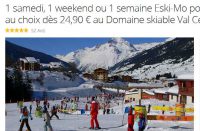 Super affaire : moins de 20€ le forfait de ski à Valcenis (au lieu de 35)