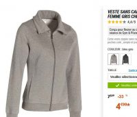 Soldes : 4.99€ la veste decathlon pour femmes