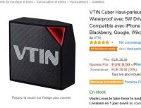 Enceinte bluetooth etanche vtin cuber à moins de 10€
