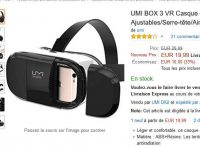 Casque realité virtuelle UMI pour smartphone à 15.99€