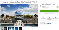 Paris : Cinema la Geode : places à 7.5€