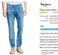 Jeans Hommes PEPE JEANS SPIKE à 28.5€