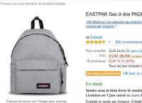 26€ le sac à dos eastpak padded 24 litres