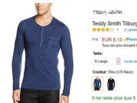 Tee shirt manches longues teddy smith tilburg autour de 8€