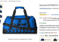 12€ le sac de sport 30 litres de la marque HUMMEL