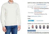 6€ seulement le sweat JACK AND JONES JORREBERTO pour hommes (panier plus)