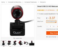 3.37€ seulement une webcam