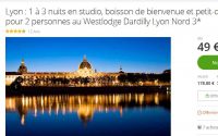 Lyon : 49€ la nuit pour deux avec petits déjeuner en hotel 3 etoiles ( Westlodge dardilly)