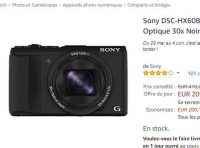 Appareil photos Sony DSC-HX60B à 209€