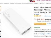 Batterie autonome 12000mha Aukey à 10.99€
