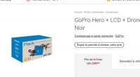 249€ une camera gopro hero + lcd + un drone DM240
