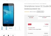 Soldes fnac: smartphone honor 5c à 149€ ( +14.95 sur compte fidelité fnac)