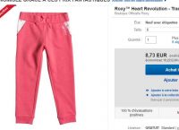 Pantalon filles ROXY Heart Revolution à 8.73€ ( du 2 au 6 ans)