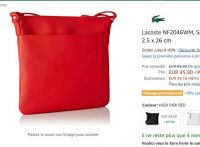 41€ le sac bandouliere Lacoste pour femmes