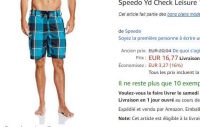 Short de bains Speedo pour hommes entre 15 -18€