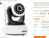 Caméra de surveillance wifi à 15€