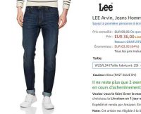 Jeans LEE Arvin pour hommes à 36€