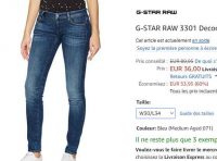 Soldes: jeans gstar femmes à 36€ ( du w25 au w32)