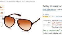 soldes : lunettes de soleil oakley kickback pour femmes à 35 -40€