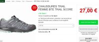 27€ les chaussures de trail femmes SALOMON TRAIL SCORE