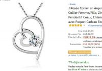 9.89€ le collier en argent avec pendentif « amour infini »