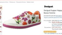 Chaussures DESIGUAL HAPPY GALACTIC à 22€