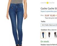 Jeans cache cache Slibikzia femmes à 10.8€