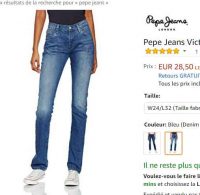 Jeans pepe jeans victoria femmes à 28.5€