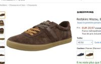 Chaussures cuir Redskins WAZOU pour hommes entre 20 – 30€
