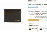 Portefeuille cuir Samsonite à 17.69€