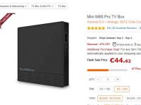 44€ la box tv mini m8s octacoeur 2go / 32go