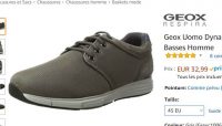 Chaussures geox Uomo Dynamic A hommes à 32-33€