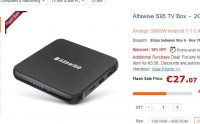 Box android Alfawise S95 à 25€ ( 2go / 16go)