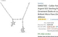 Bon plan bijoux : 8.49€ le collier en argent avec pendentif lune et etoile