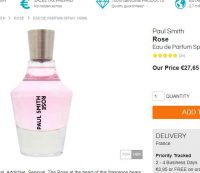 Bon plan parfum : Paul Smith Rose 100ml à 31.6€ port inclus