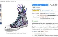 12.72€ le puzzle 3d chaussures converve ravensburger