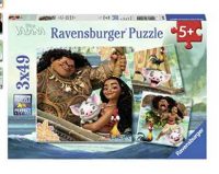 Lot de 3 Puzzles Vaiana Ravensburger à 8.99€