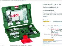 Bricolage: coffret percage bosch 48 outils à 11€ (voire meme 10€)