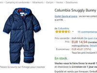 15€ la combinaison bébé columbia pour l’hiver ( 3 – 6 mois)